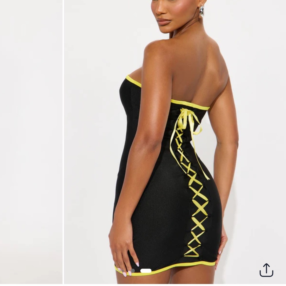 Fashion Nova Bat Hero Costume - Black/Yellow - Picture 3 of 3